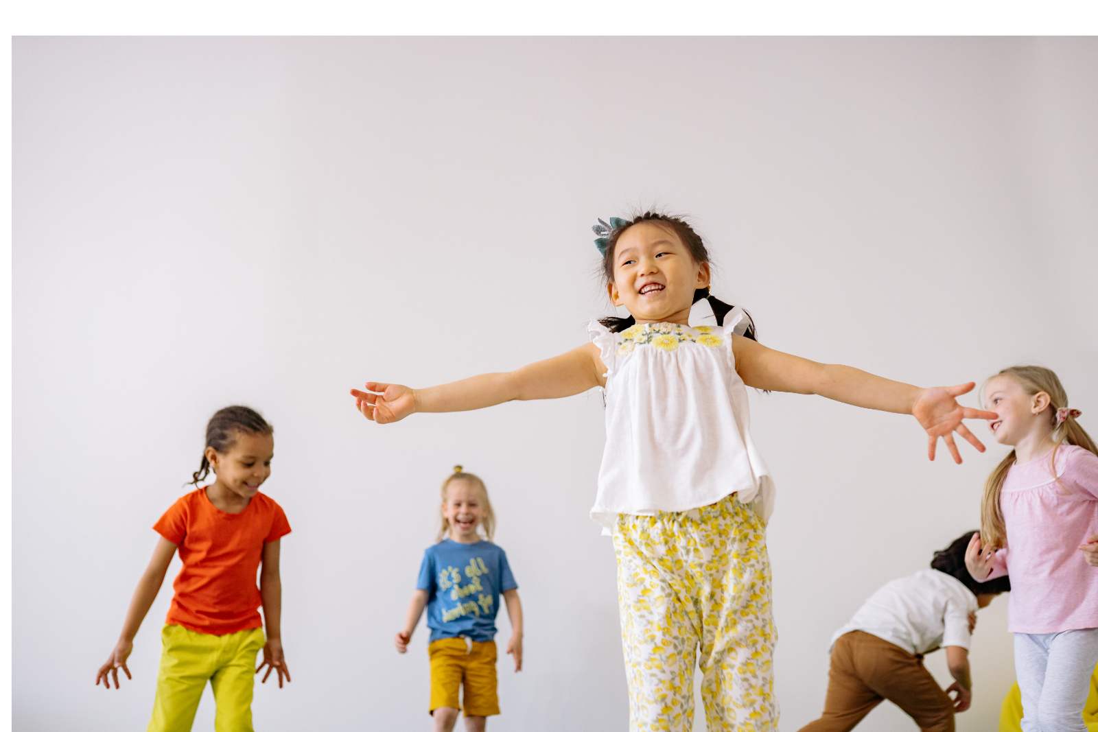 Children enjoying a creative dance class
