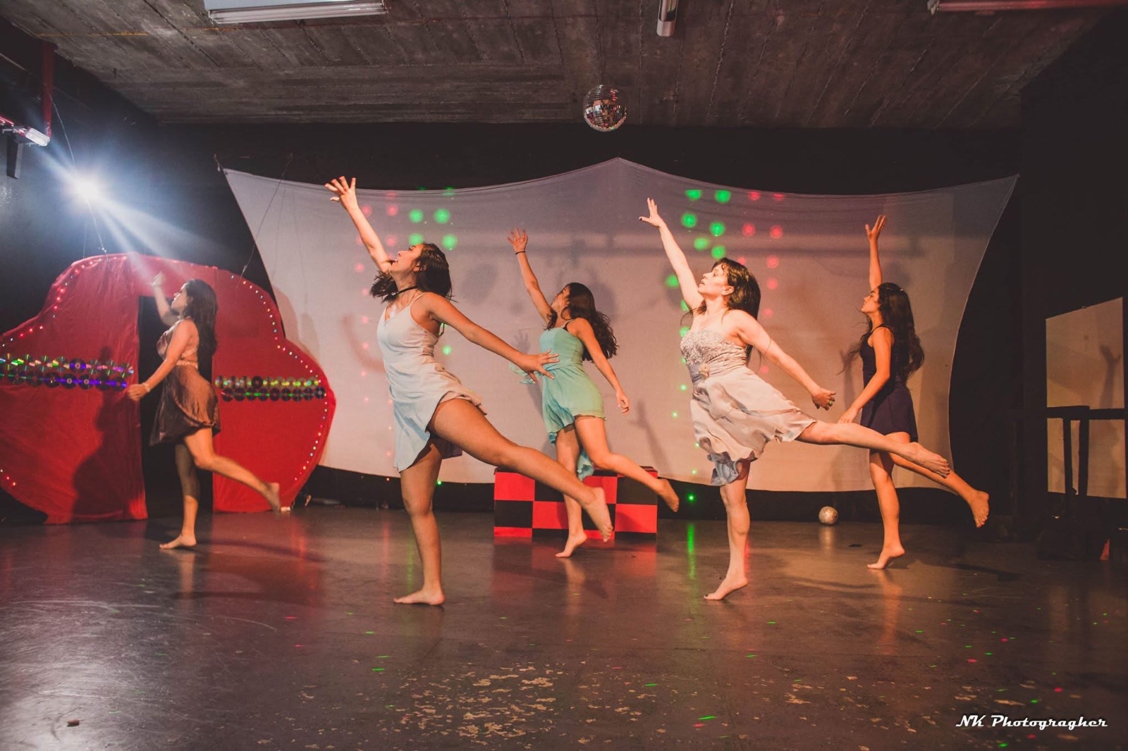 Grazi performing as part of a dance ensemble